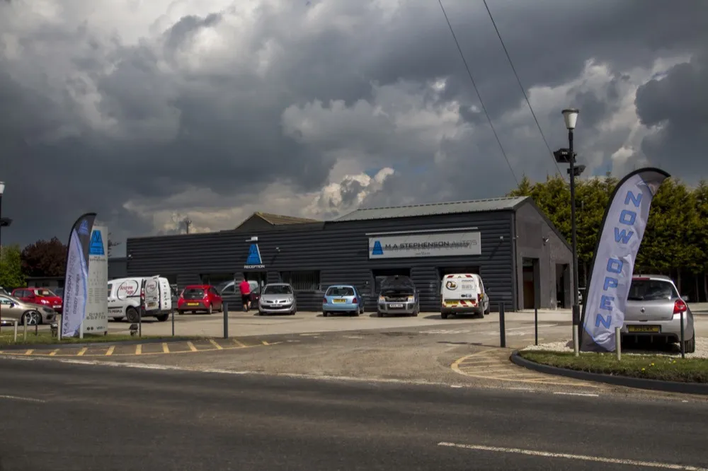 M.A Stephenson Autos MOT garage in Louth